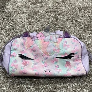 Unicorn Print Kids Bag - Pink and Purple
